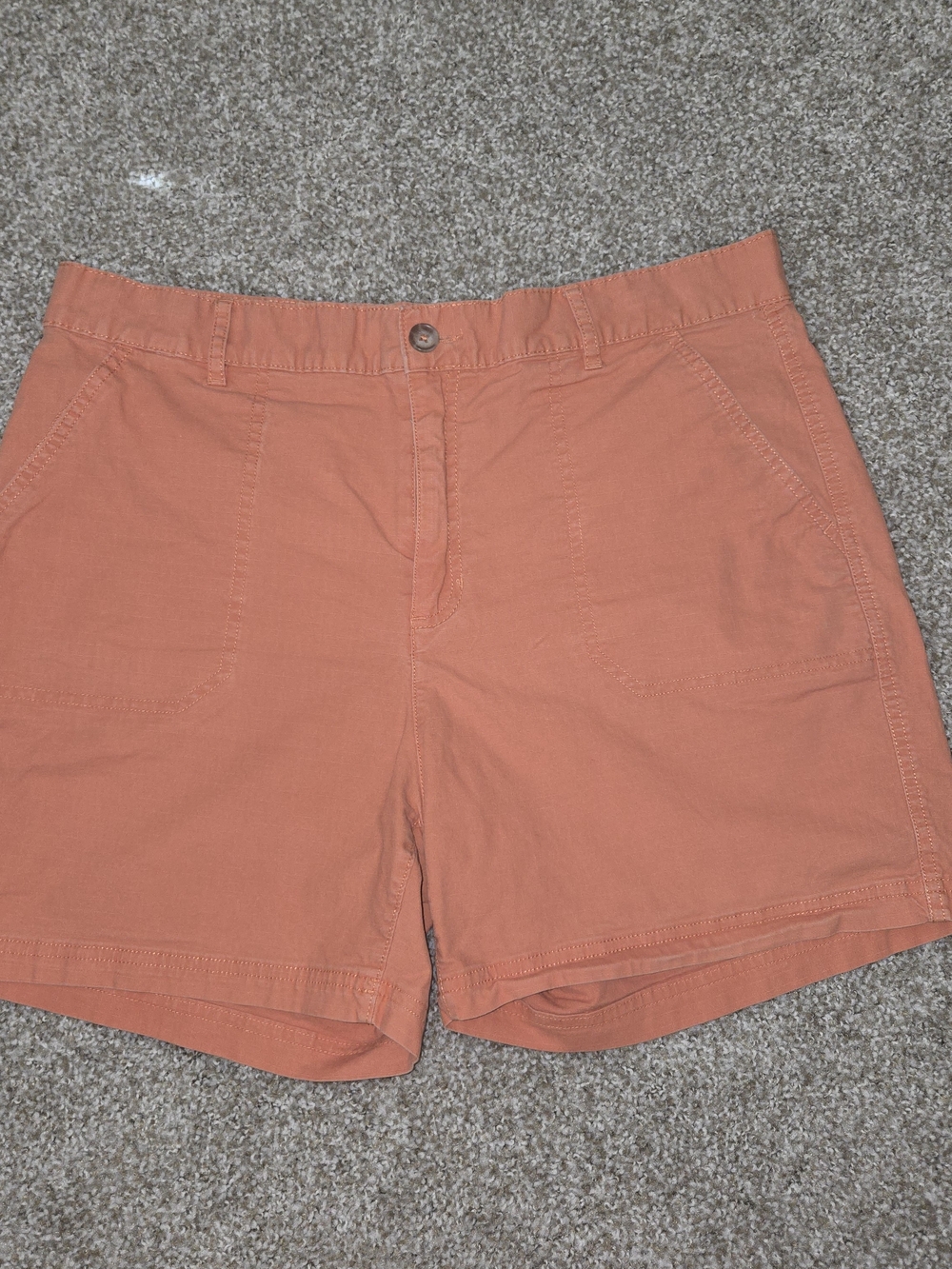 Eddie Bauer Casual Cotton Blend Shorts in Coral